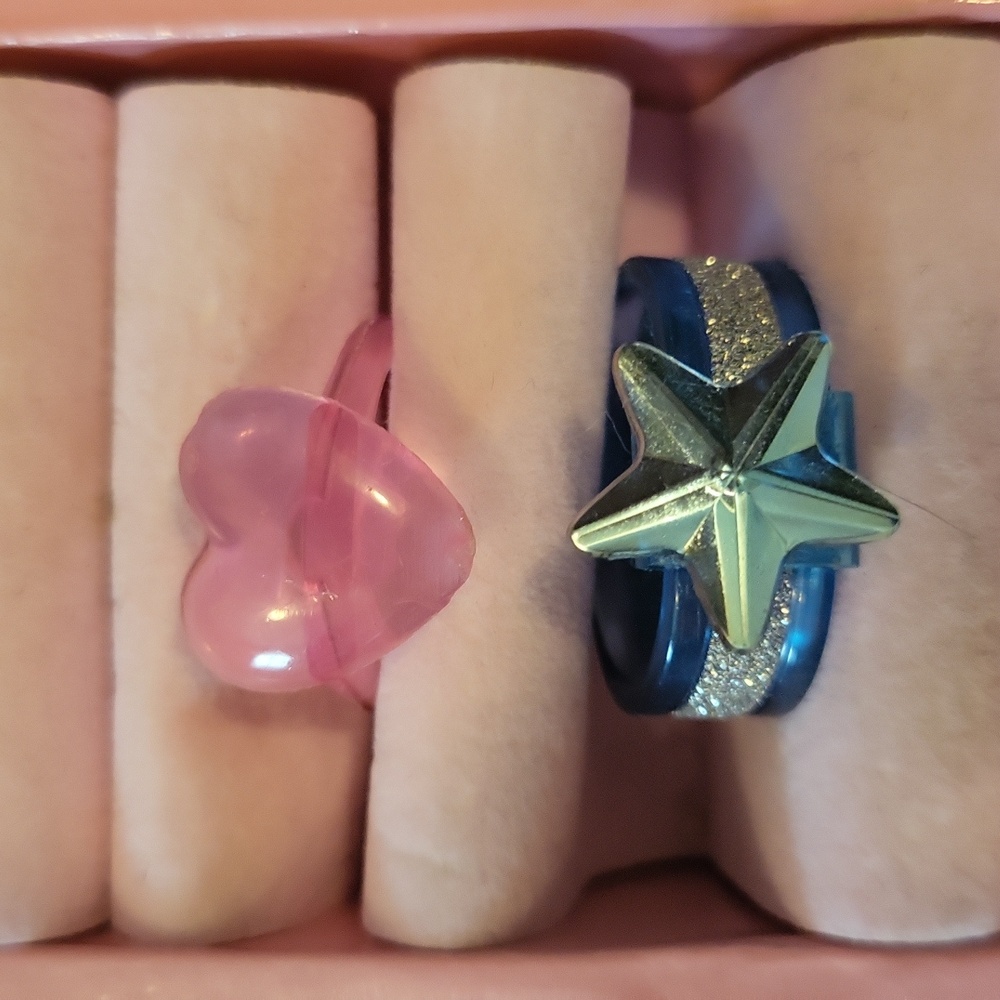 Two plastic rings